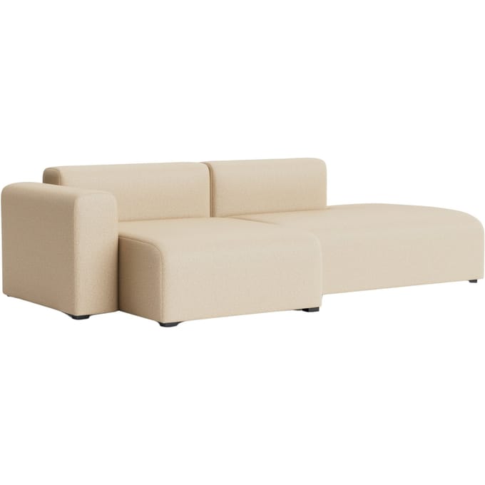 HAY Mags 2,5-zitsbank combinatie 3 links lage armleuning - Kvadrat Hallingdal 220 - beige