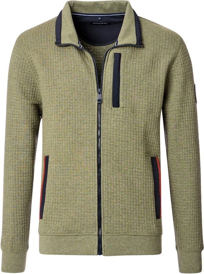 Casa Moda Expedition Vest Met Motief Opstaande Kraag - M