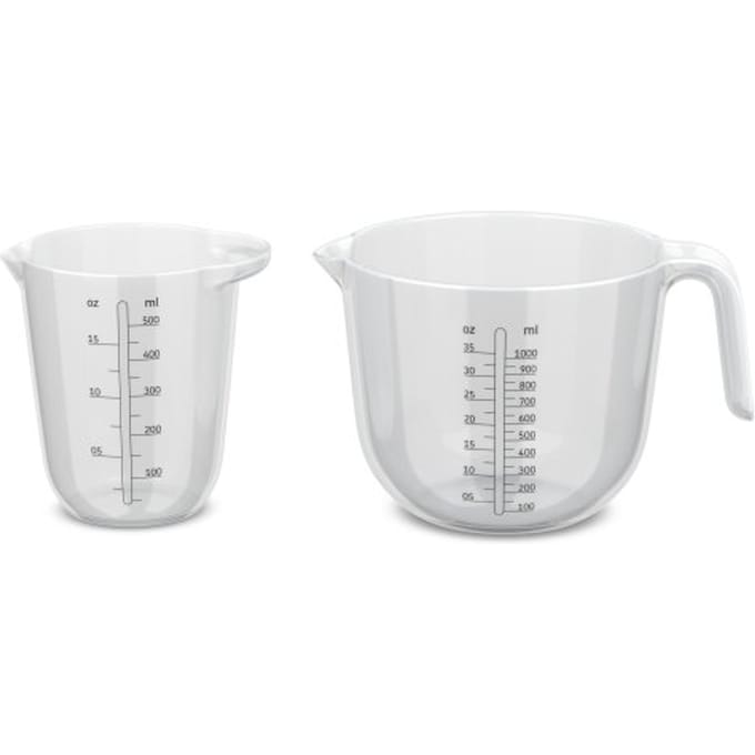 Mepal Maatbekerset 2-delig Chef it - Maataanduiding - Vaatwasmachinebestendig - Bakspullen - Transparent