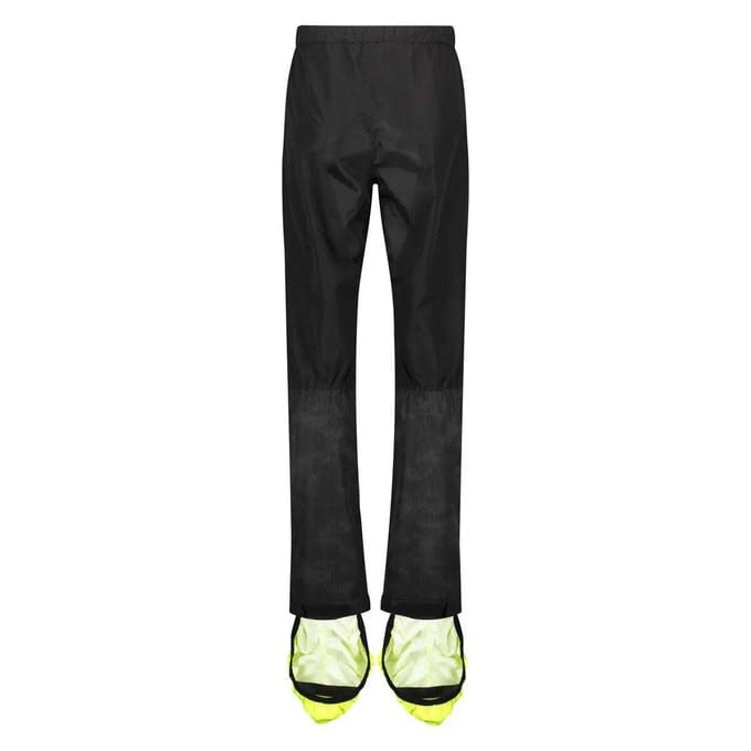 AGU Winter Regenbroek - Fietsbroek - Winterregenbroek - Heren - L - Zwart - Poray 10.000 - Reflecterend - GeÃ¯ntegreerde schoenbeschermers - Verstevigd zitvlak