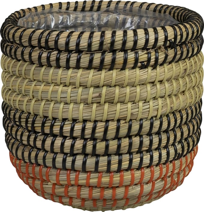 Ter Steege - Zeegras Mand - Multicolour - D17 x H17 cm - Opening 14,5 cm