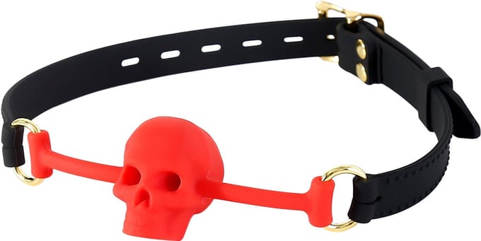 Smart Moves - Gothic Skull Gag - Rood