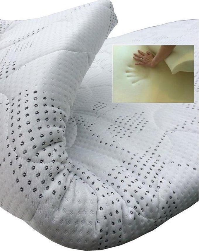 Slaaploods.nl Topdekmatras - Traagschuim Deluxe - 80x190 cm - Dikte 8 cm