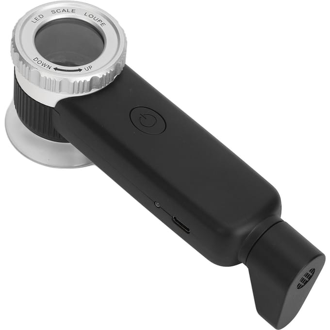 30X Vergrootglas Wit Paars Geel 3 Kleur Licht USB Oplaadbaar Vergrootglas met