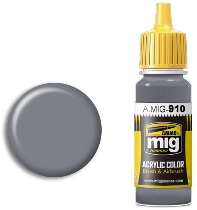 AMMO by Mig Jimenez Hobbyverf Acrylverf - MIG 0910 Grey High Light - Acryl Verf flesje - 17 ml