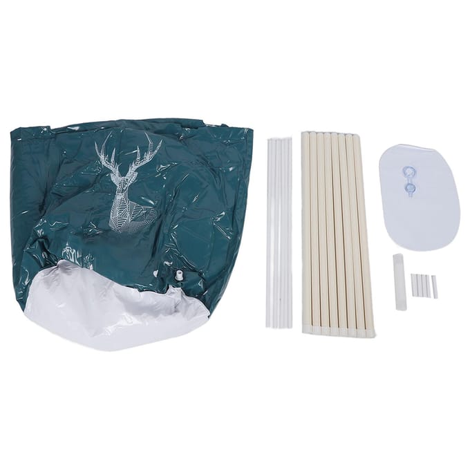 Baignoire Spa Pliante 80L Grande Capacité PVC Portable Pliable Baignoire d'Immersion avec Support pour white