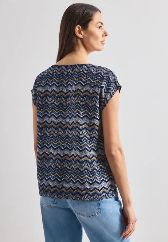 Blouse met ronde hals