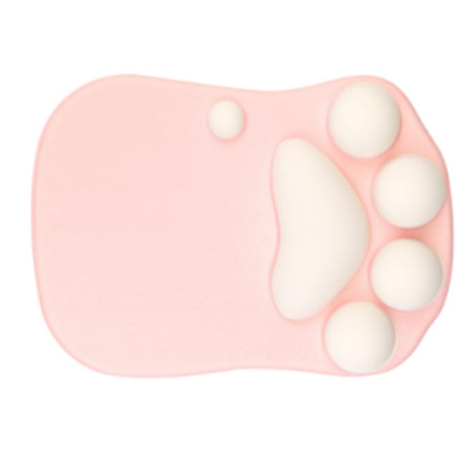 Muismat Ergonomisch Zacht Comfortabel Antislip Basis Schattige Kattenklauw Poot Muismat voor Thuis Kantoor white