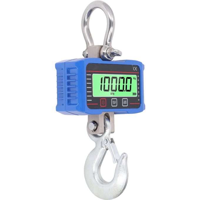 Digitale Kraanweegschaal 1500kg 3000lb LCD-Display Zware Industriële Elektronische Kraanweegschaal blue
