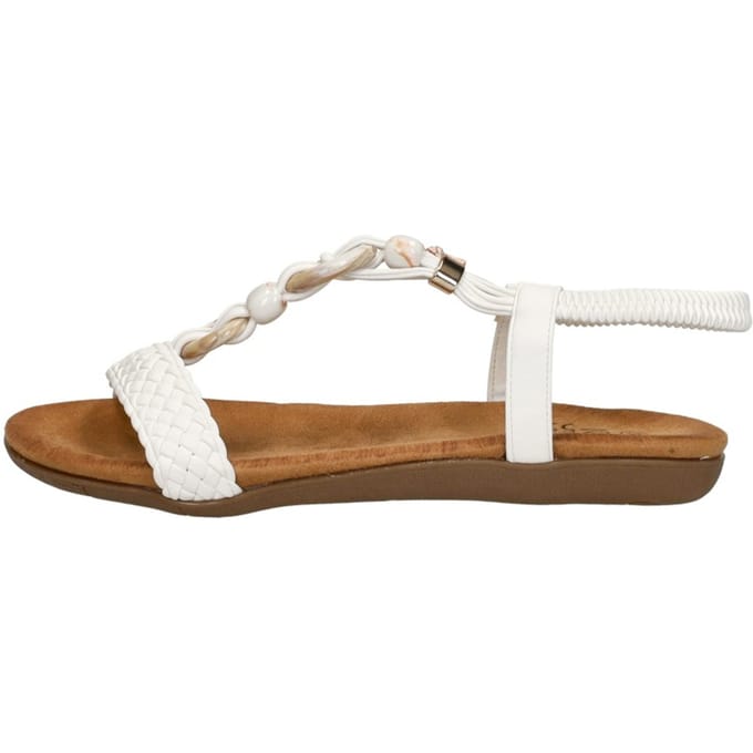 SUB55 Sandalen Plat Sandalen Plat - Wit - Maat 42