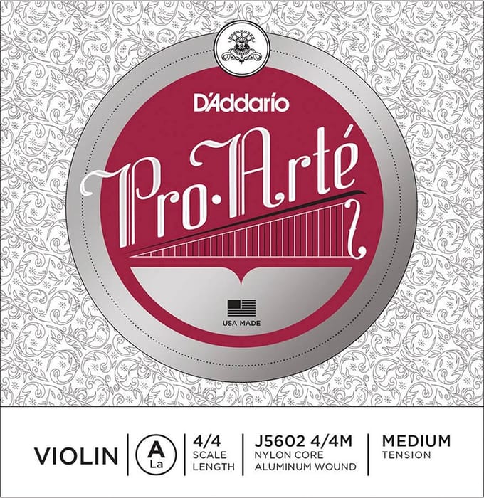 D'Addario J5602-44M violin string A-2 4/4, medium, aluminum wound