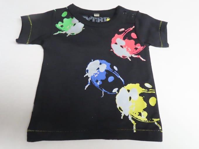 T shirt - Korte mouwen - Unie - Zwart - 3 maand 62