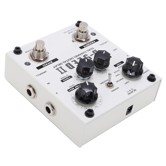 Delay Effect Stereo Dubbel Kanaal 8 Modi Loop Opname Digitale Stompbox 2000MS DC9V 220mA black