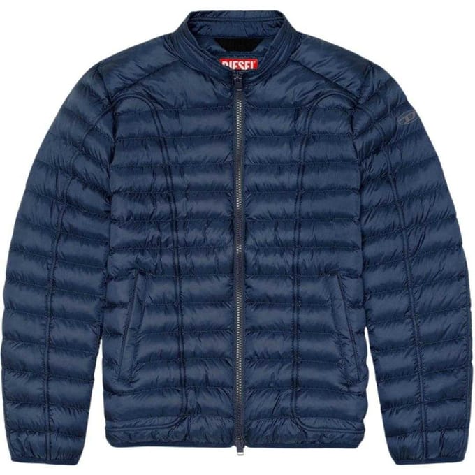 Diesel Unisex Volwassen Gequilte Jas (Blauw)