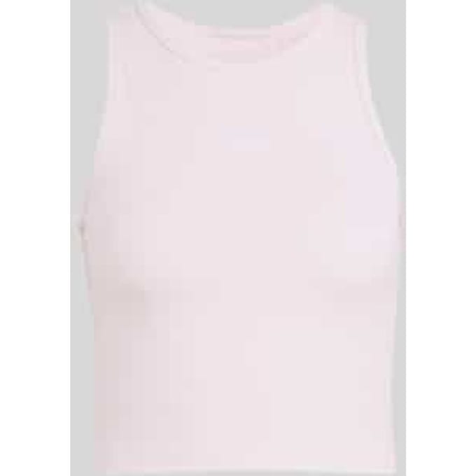Slim fit top van ribtricot