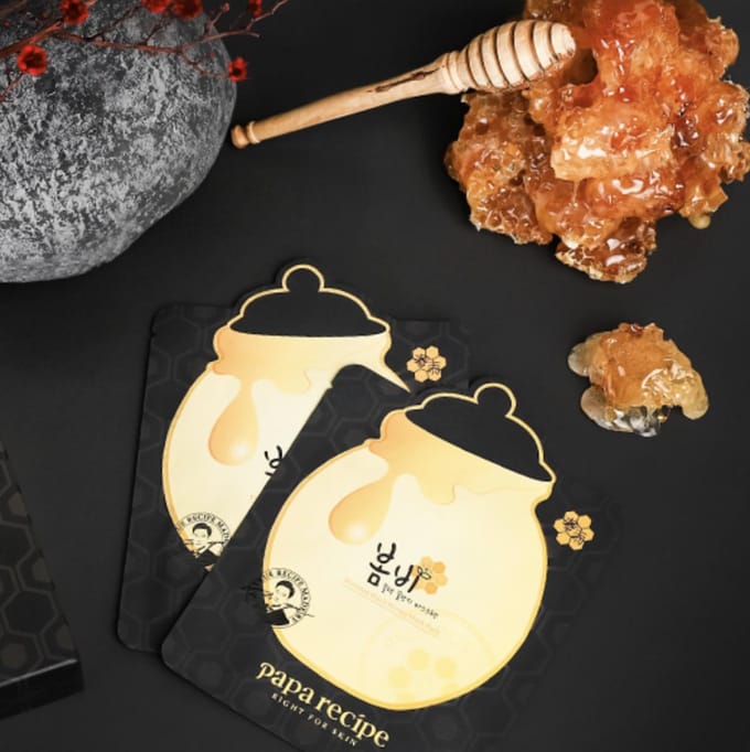 PAPA RECEPT Bombee Black Honey Maskerblad 10ST beige