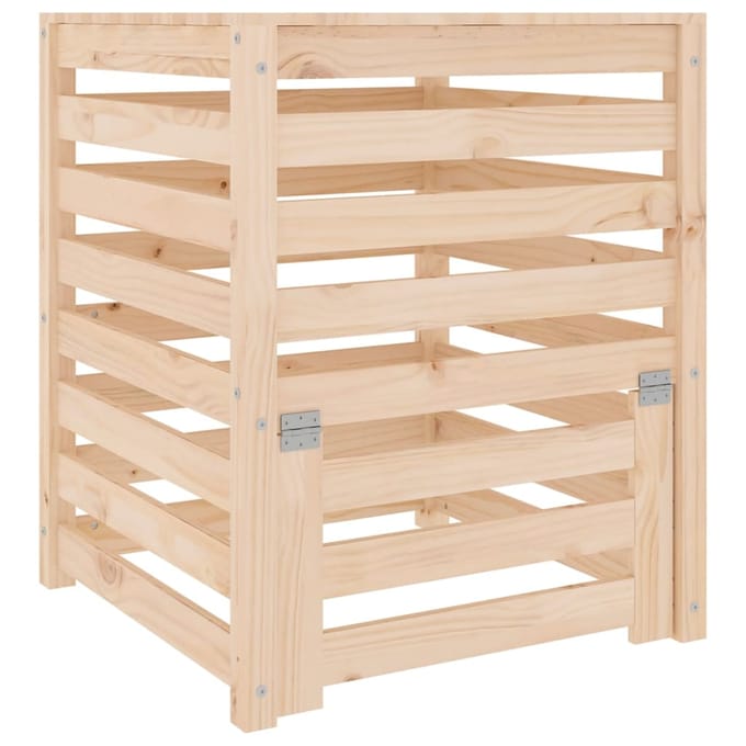 vidaXL - Compostbak - 63,5x63,5x77,5 - cm - massief - grenenhout