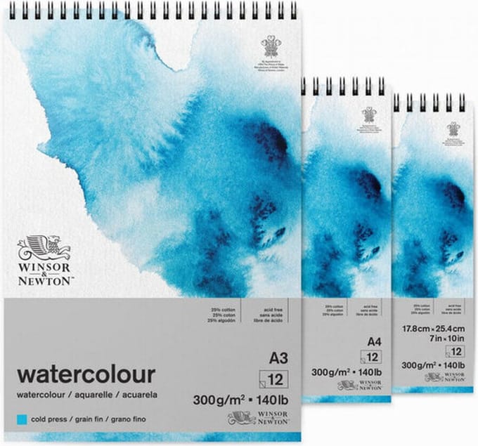 Winsor & Newton Watercolour Blok A4 Spiraal