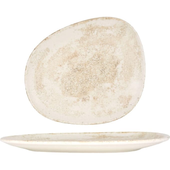 Bonna Dinerbord - Nacrous - Porselein - 33 cm - set van 6