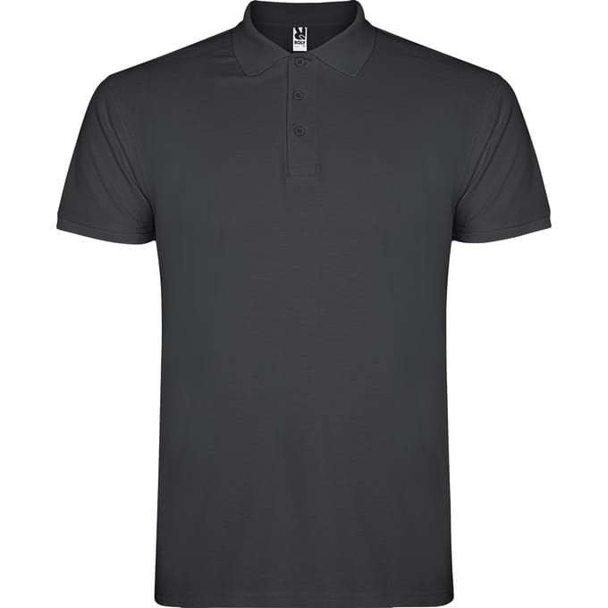 Roly Heren Ster Poloshirt (Donker lood)