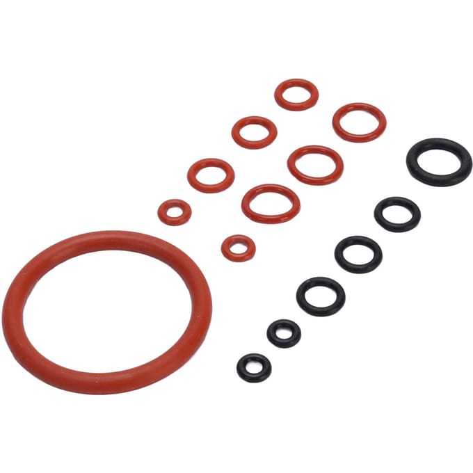 Kit de Joints Toriques pour Machine à Café Silicone Machine à Café Joints Grands et Petits pour Remplacement Noir et Rouge 15pcs brown