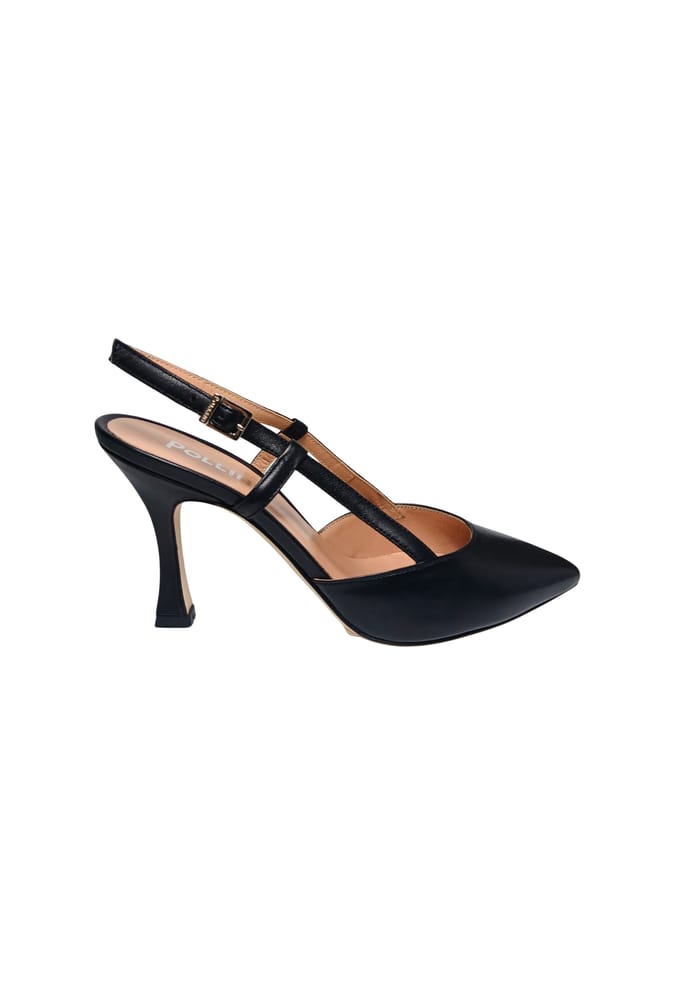 sa10168C9cnap000 Pollini Vrouwen leder zwart