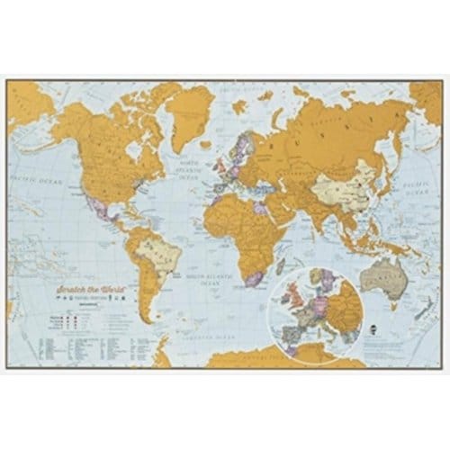 Scratch The World Travel 42 X 30 Cm