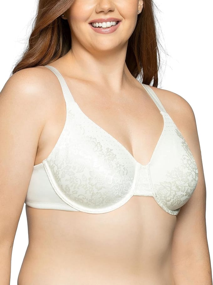 Minimizer Beugel BH met Gladde Achterkant voor Volle Buste tot H Cup - Wit Kant