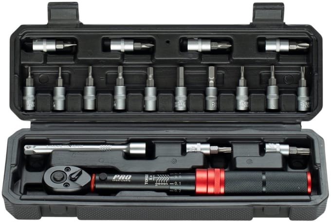 Fietsgereedschap Momentsleutel Fiets 16 bits Compact Pro Sport Lights 1/4" 1-10 Nm