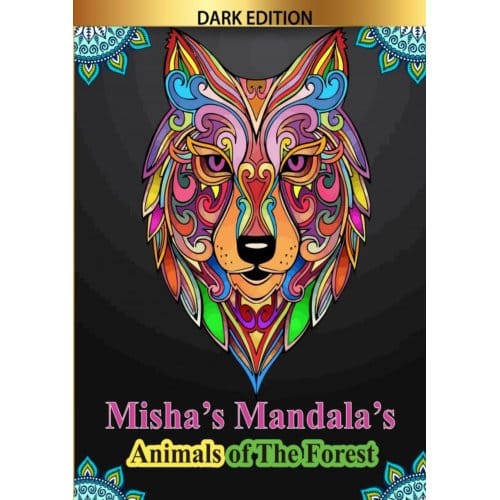 Misha's Mandala'S: Animals Of The Forest - HugoElena Black Edition