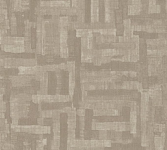 GRAFISCH PENSEELSTREKEN BEHANG | Stofeffect - Beige Grijs - A.S. Création Metropolitan Stories Hot Spots