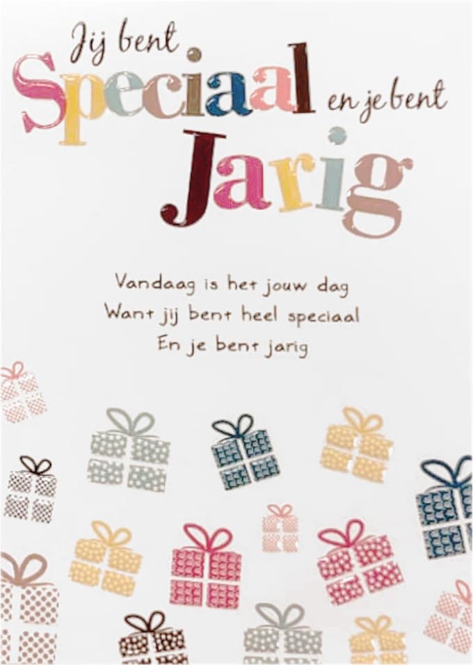 Kaart - Artige - Intense - Jij bent speciaal & jarig - TE022-A