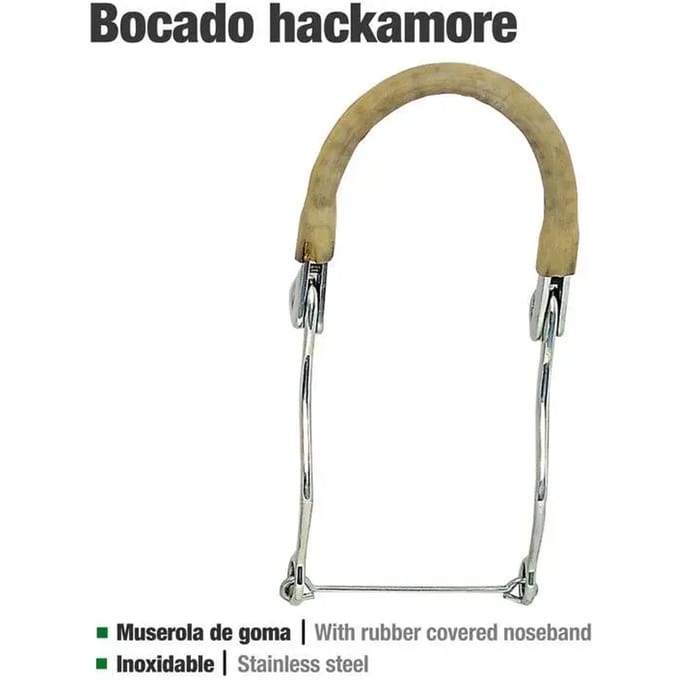 RVS hackamore voor paard Zaldi 25108