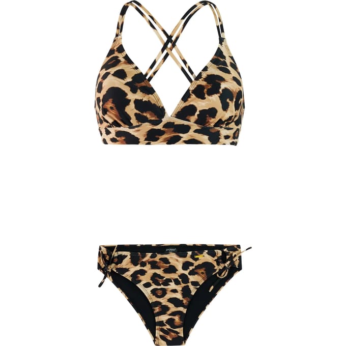 Protest PRTShala - Bikini set Dames - Normale pasvorm - Uitneembare vulling - Medium dekking - Bruin
