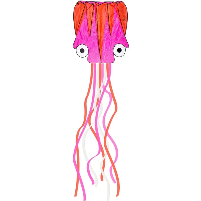 Dragon Fly Vlieger - Octopus - Roze/Oranje - 124 x 127 cm - Vanaf 7 jaar