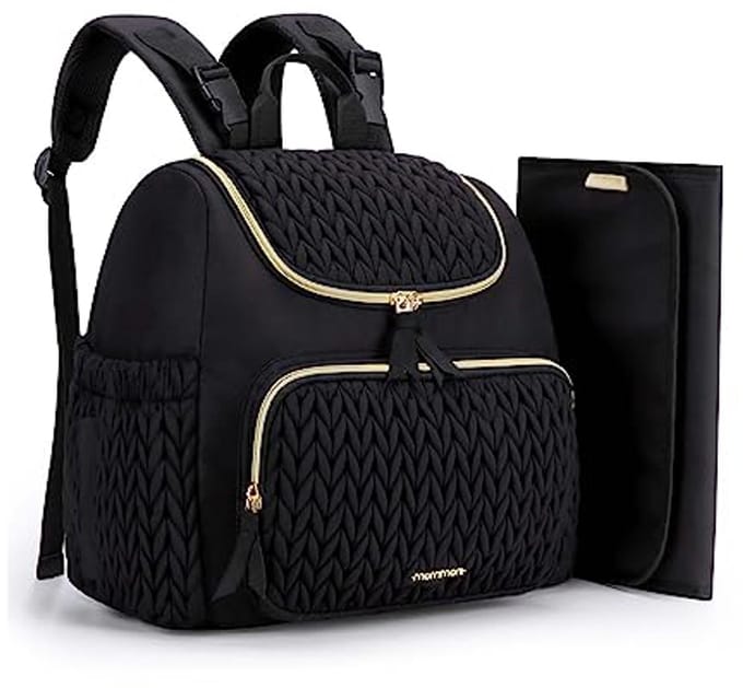 Stylish Diaper Backpack for Baby - Convenient Travel Bag with Insulated Pockets and Changing Mat