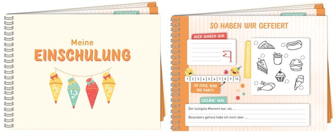 Gastenboek / herinneringsalbum 'Eerste schooldag', 64 pagina's