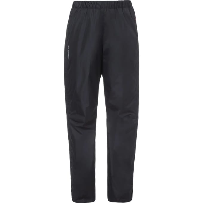Vaude Women's Fluid Full-Zip Pants, regenbroek, dames, zwart