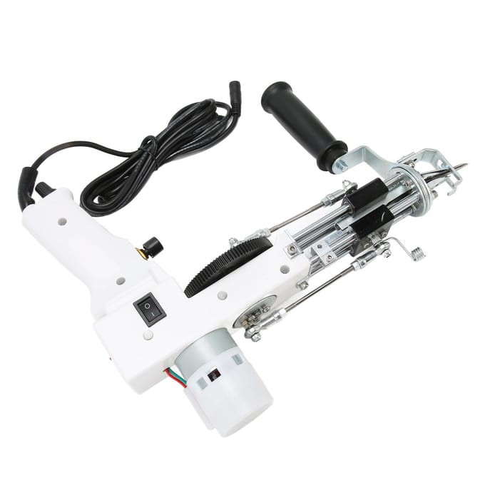 2 in 1 Tapijttuftmachine 40 Steken Per Seconde Instelbare Snelheid Handgemaakt Elektrisch Tapijtpistool US Plug