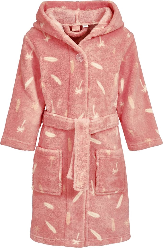 Playshoes - Badjas - Palmbomen - Surf - Roze - Maat 122/128
