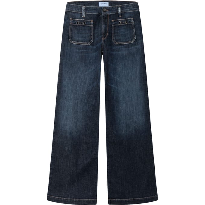Cambio Ada Patched Pocket Jeans Donkerblauw 9157 0009 03