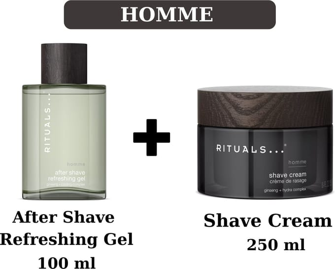 Rituals - Homme - Combi Set - Shave Cream 250 ml + After Shave Refreshing Gel 100 ml - Rituals Men - Rituals Man