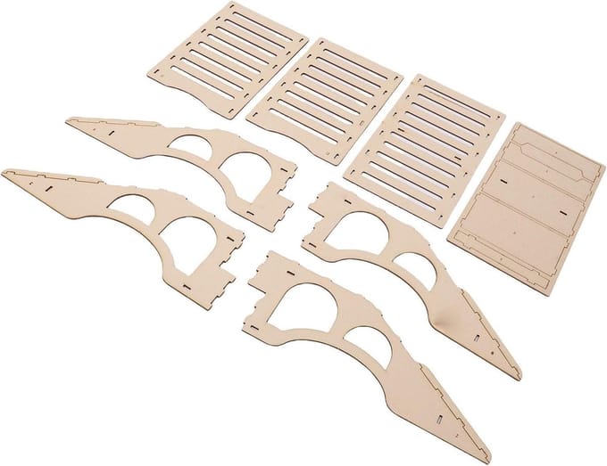 RC Crawler Brug - RC Hout Oprit - RC Auto Spel - Opvouwbaar Ontwerp - 37 x 22 cm - Houtkleur