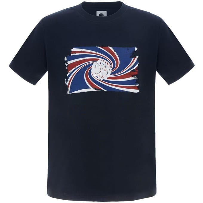 Pretty Green Heren Swirl Logo T-Shirt (Marine)