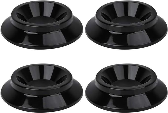 Set van 4 ronde voetpads voor piano - ABS caster cups voor optimale bescherming en stabiliteit