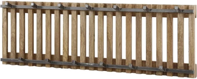 Kapstok Tweak Mango Hout Zandkleur 13 Haken 100cm