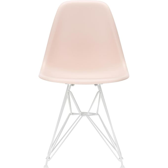 Vitra DSR Eames Plastic Side Chair - wit - zachtroze RE - zachtroze RE
