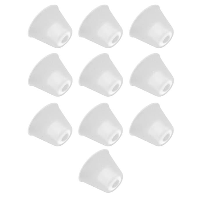 10 pcs Embouts de remplacement en silicone en forme de cône pour amplificateur auditif M M(315 X 180mm) white