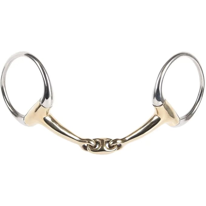 Anatomisch dubbel snaffle bit voor paarden Harry's Horse