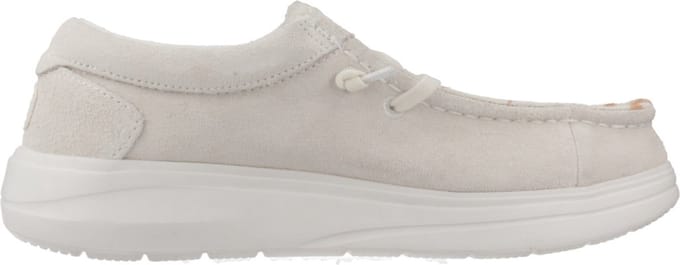 HEYDUDE - Wendy Comf Luxe Dames Instappers Ivory - Maat 38